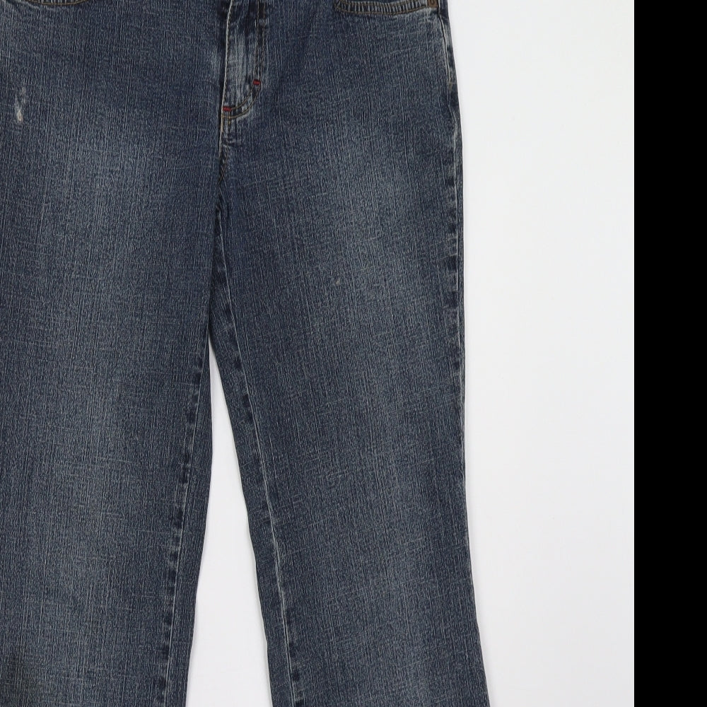 Marks and Spencer Womens Blue  Denim Bootcut Jeans Size 10 L30 in
