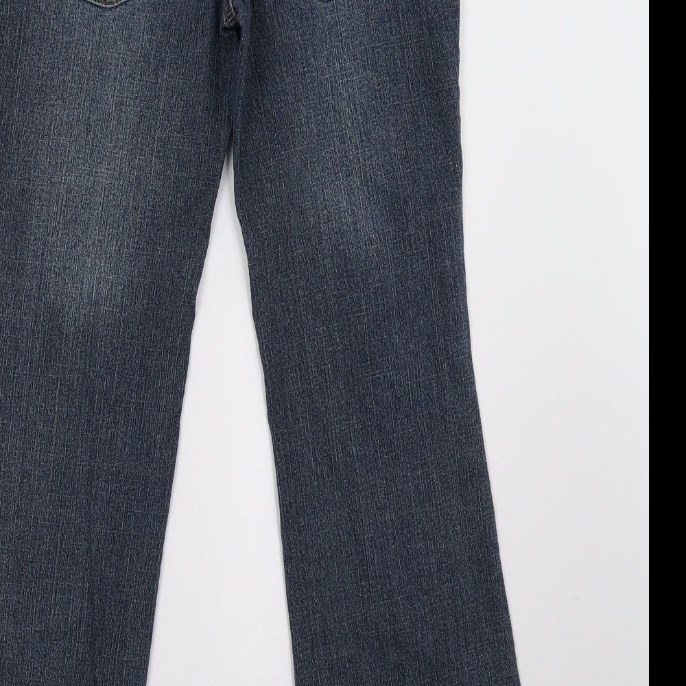 Marks and Spencer Womens Blue  Denim Bootcut Jeans Size 10 L30 in