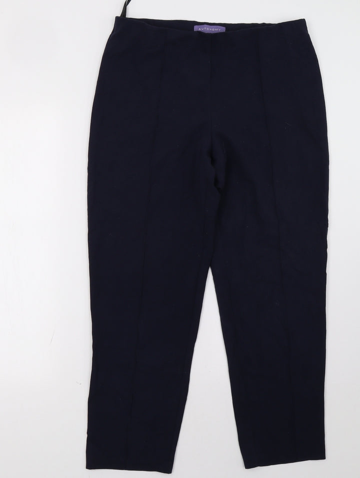 Autonomy Womens Blue Trousers Size 12 L30 in