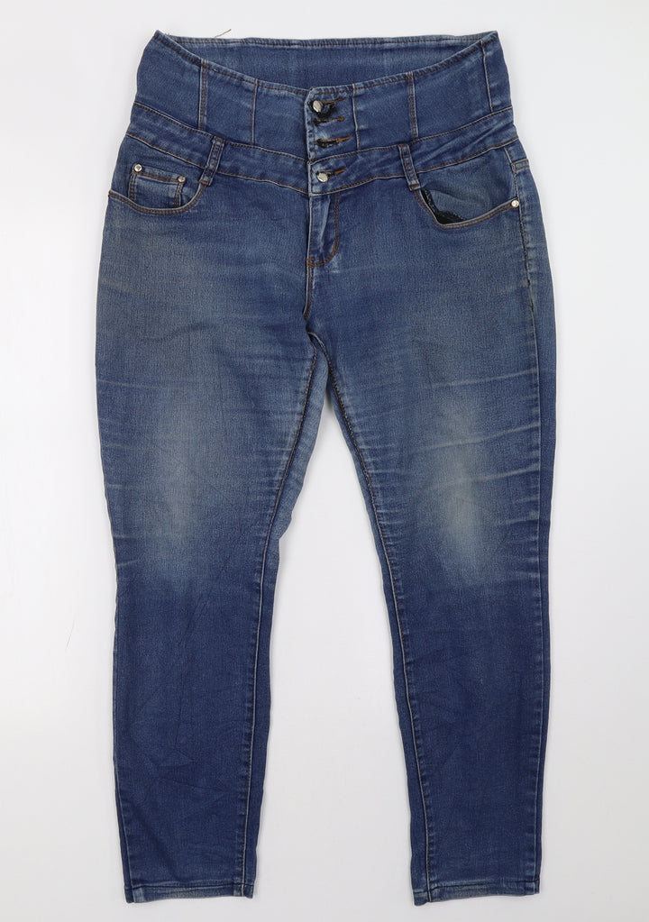 miss one Womens Blue Denim Skinny Jeans Size 36 L30 in