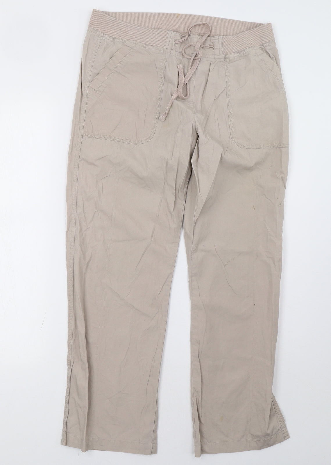 Cotton Traders Womens Beige   Trousers  Size 12 L30 in