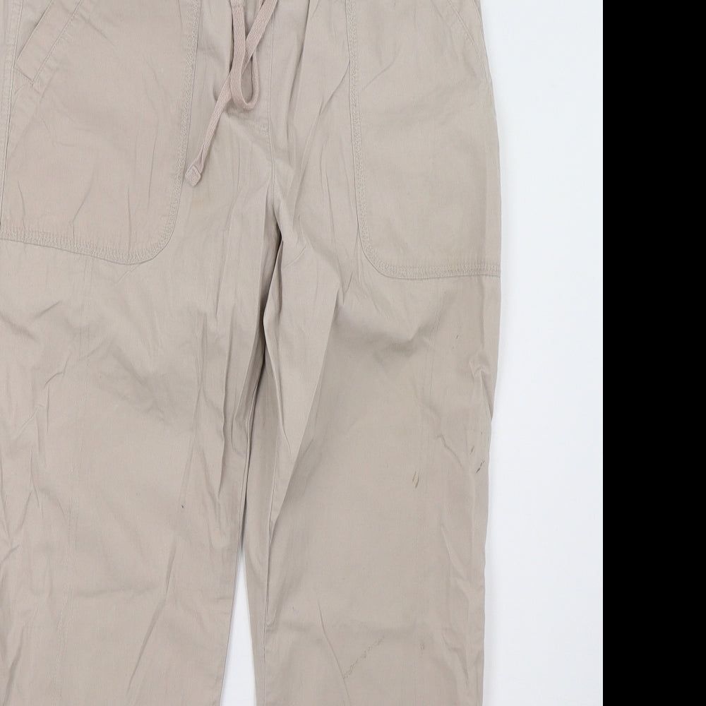 Cotton Traders Womens Beige   Trousers  Size 12 L30 in