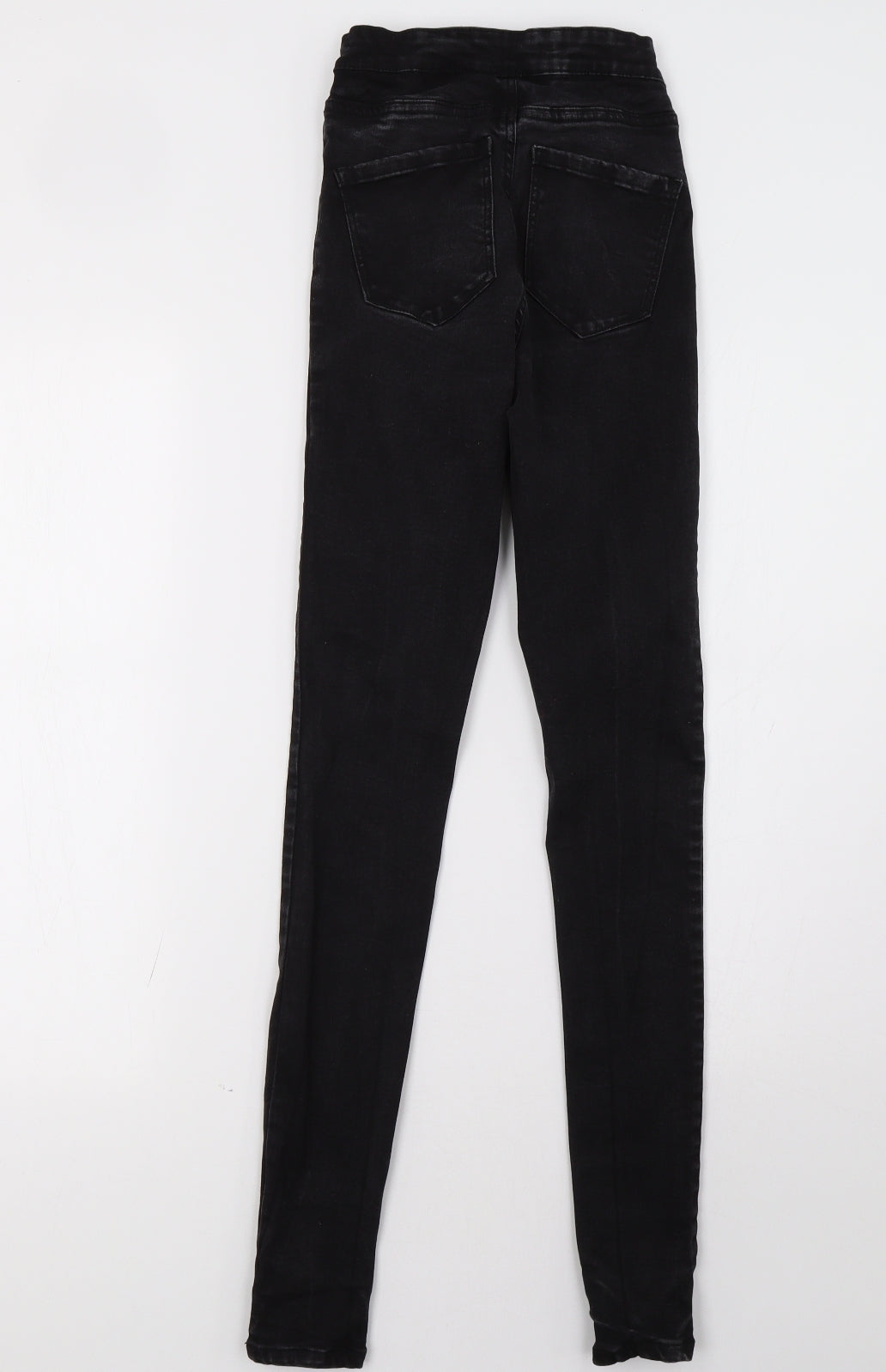 Primark Womens Black  Denim Skinny Jeans Size 8 L32 in