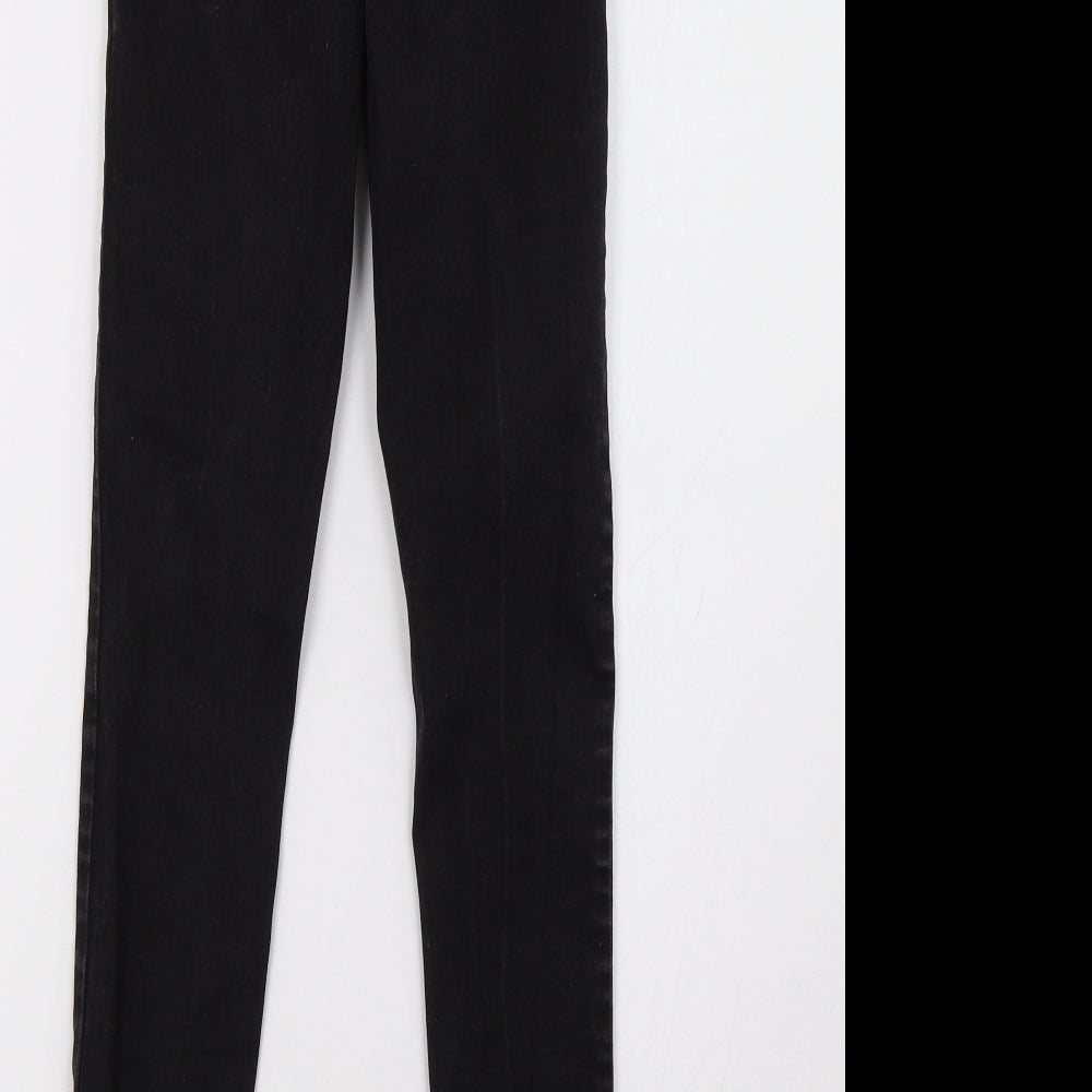 Primark Womens Black  Denim Skinny Jeans Size 8 L32 in