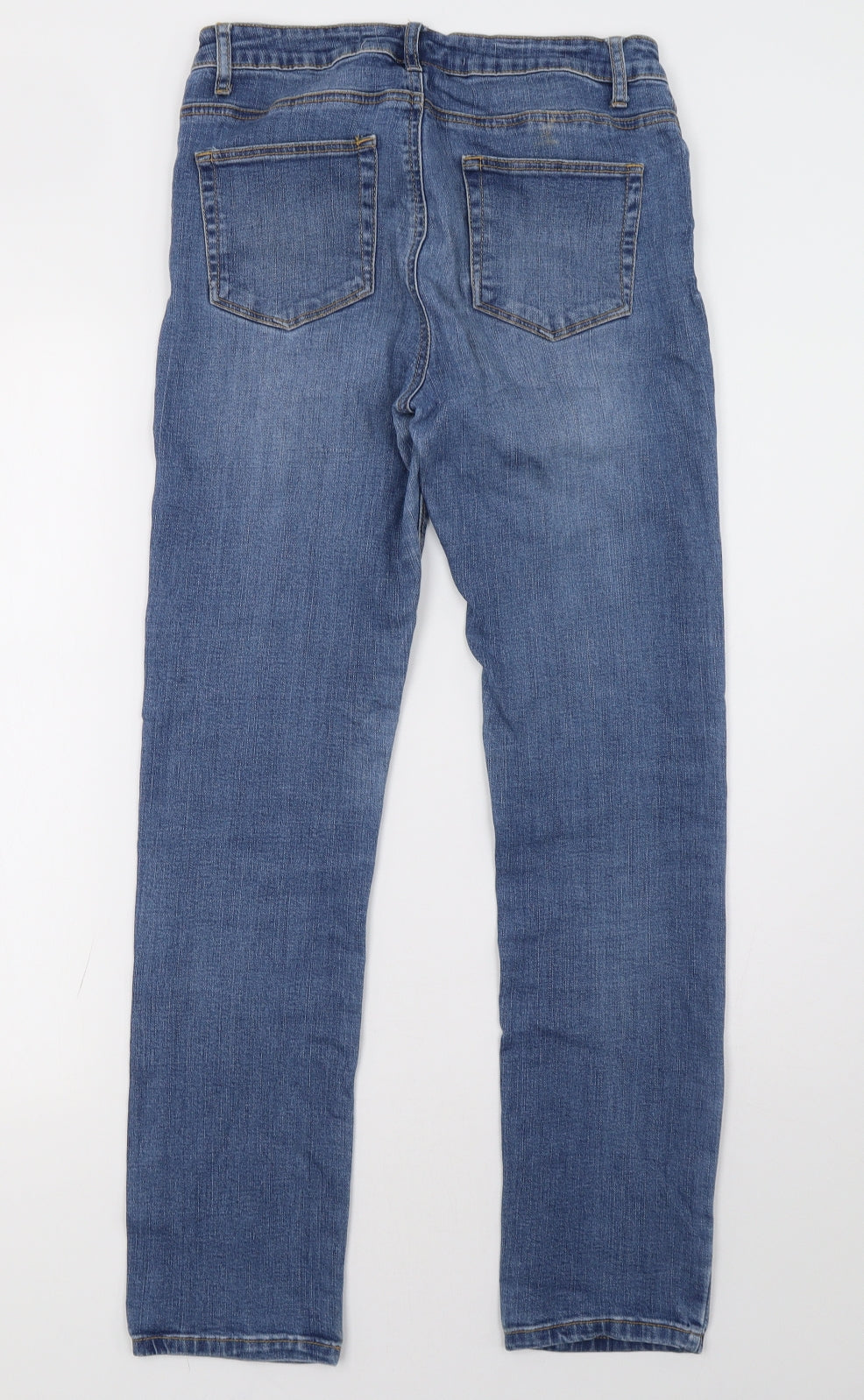 Primark Womens Blue  Denim Straight Jeans Size 10 L30 in
