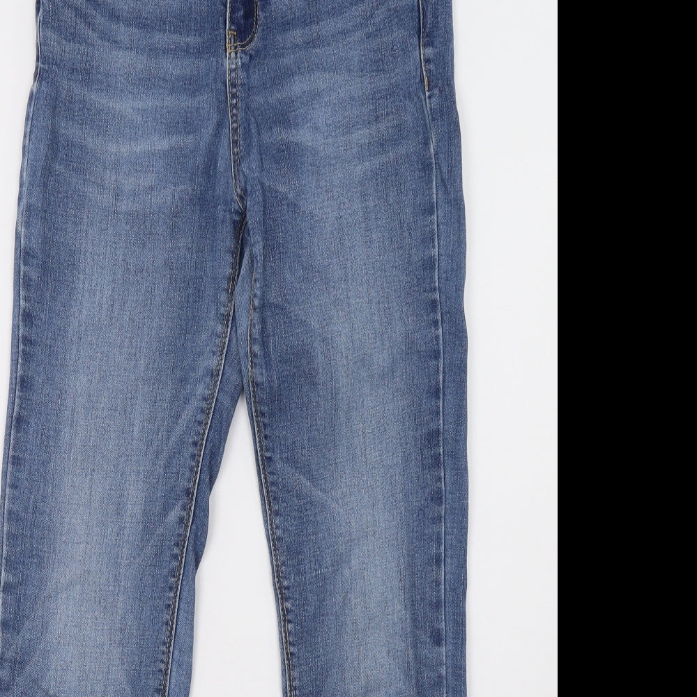 Primark Womens Blue  Denim Straight Jeans Size 10 L30 in