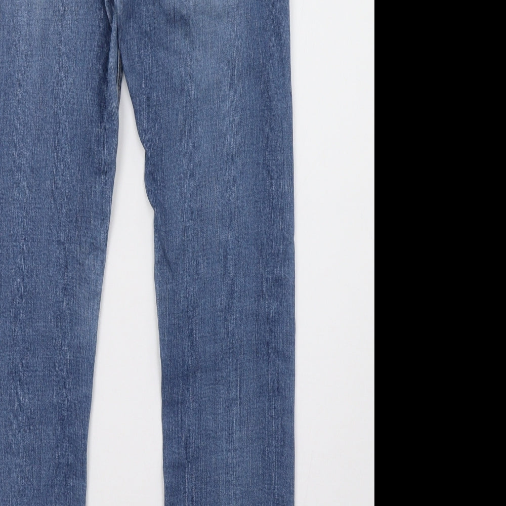 Primark Womens Blue  Denim Straight Jeans Size 10 L30 in