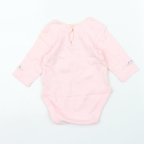 M&S Girls Pink   Babygrow One-Piece Size 3-6 Months