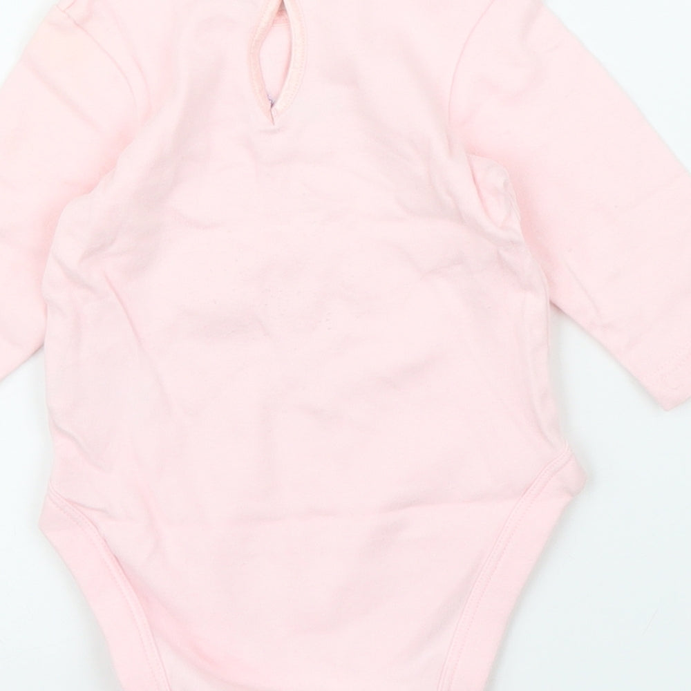 M&S Girls Pink   Babygrow One-Piece Size 3-6 Months