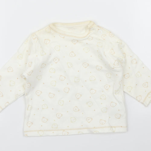 Mothercare Baby Beige   Basic T-Shirt Size 3-6 Months