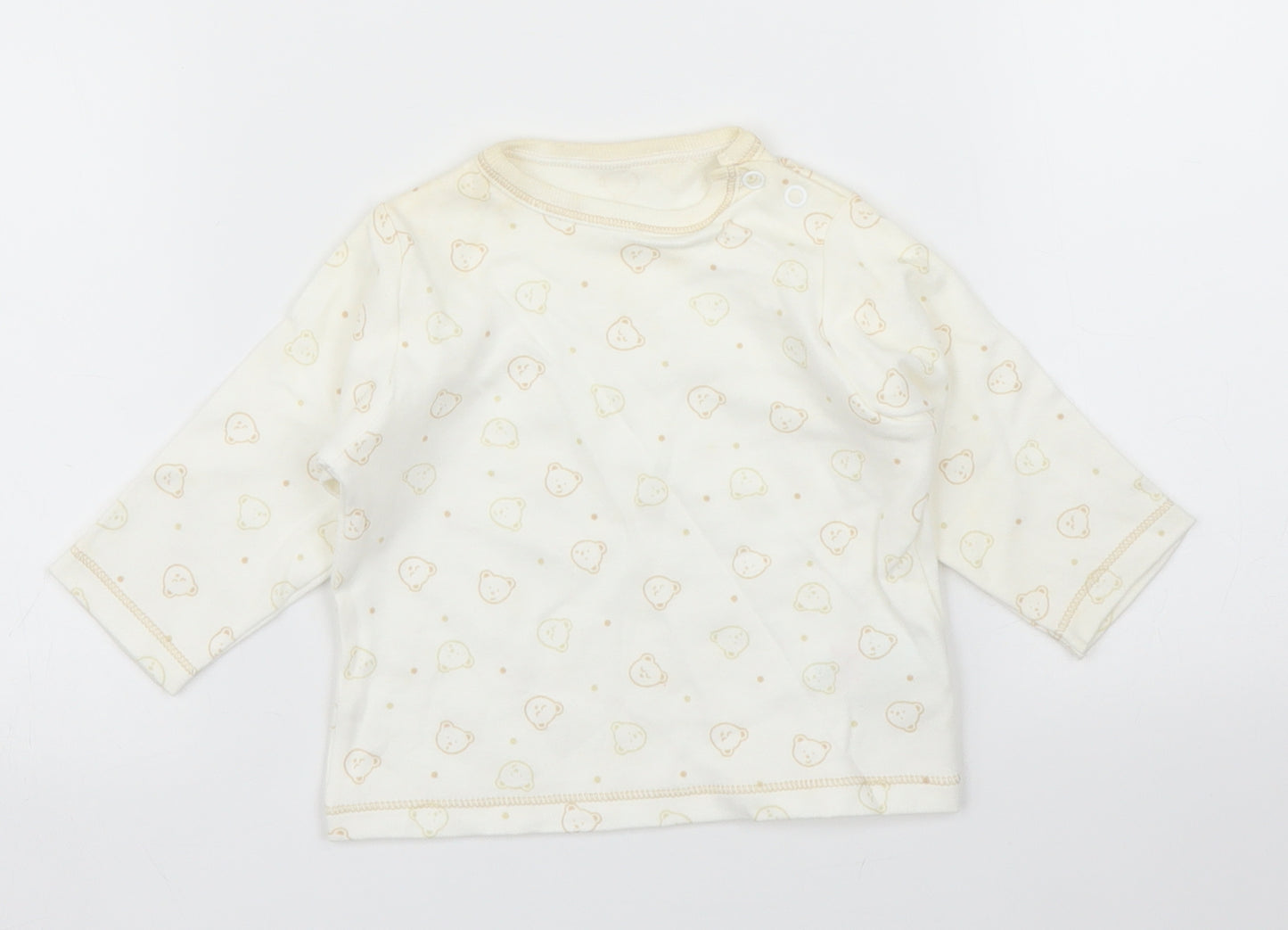 Mothercare Baby Beige   Basic T-Shirt Size 3-6 Months