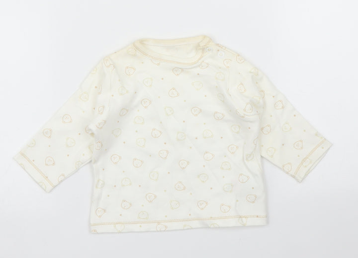 Mothercare Baby Beige   Basic T-Shirt Size 3-6 Months