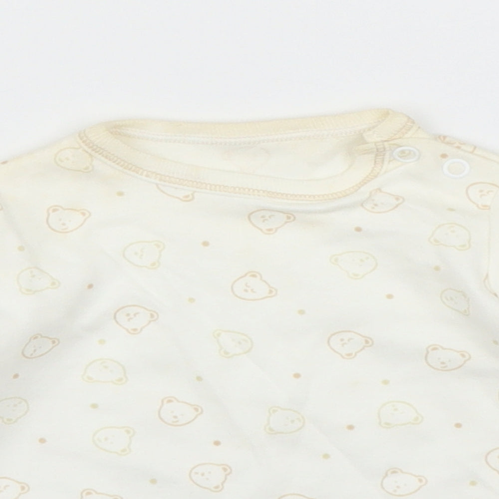 Mothercare Baby Beige   Basic T-Shirt Size 3-6 Months