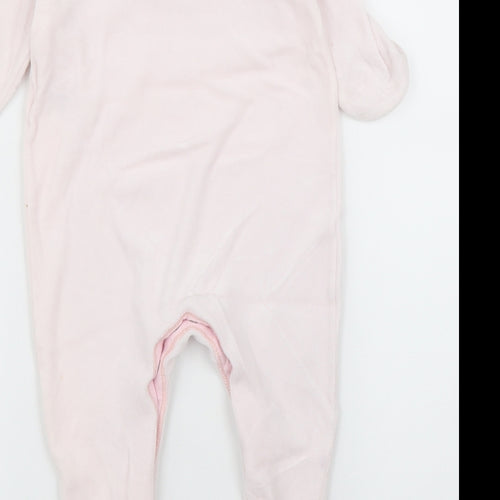 M&S Girls Pink   Babygrow One-Piece Size 6-9 Months