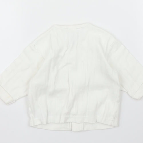 OshKosh B’gosh Girls White   Cardigan Jumper Size 3-6 Months