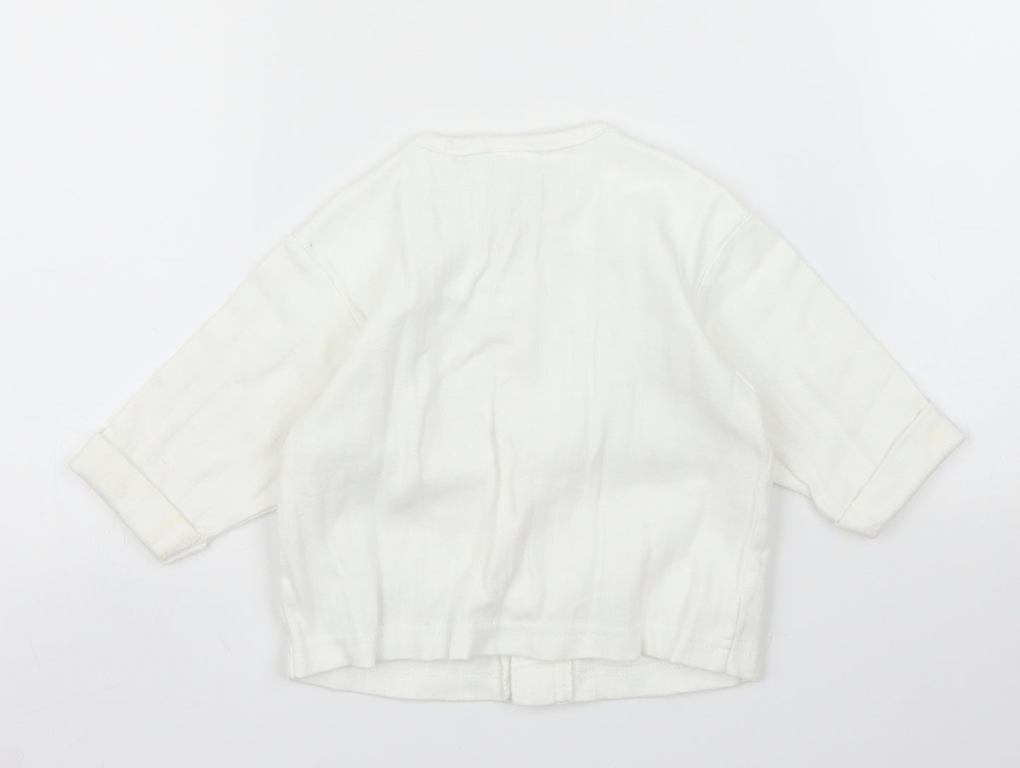 OshKosh B’gosh Girls White   Cardigan Jumper Size 3-6 Months