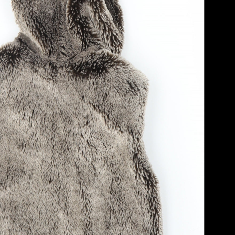 Monsoon Girls Brown   Full Zip Hoodie Size 3 Years