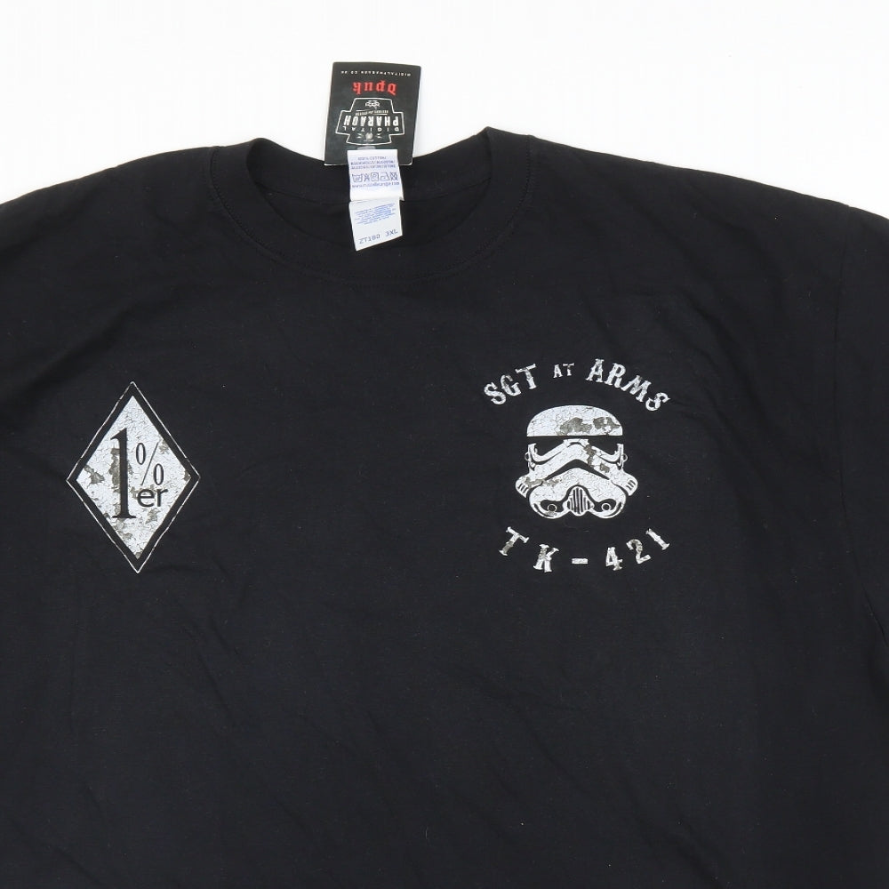 Russel Mens Black    T-Shirt Size 3XL  - Star Wars