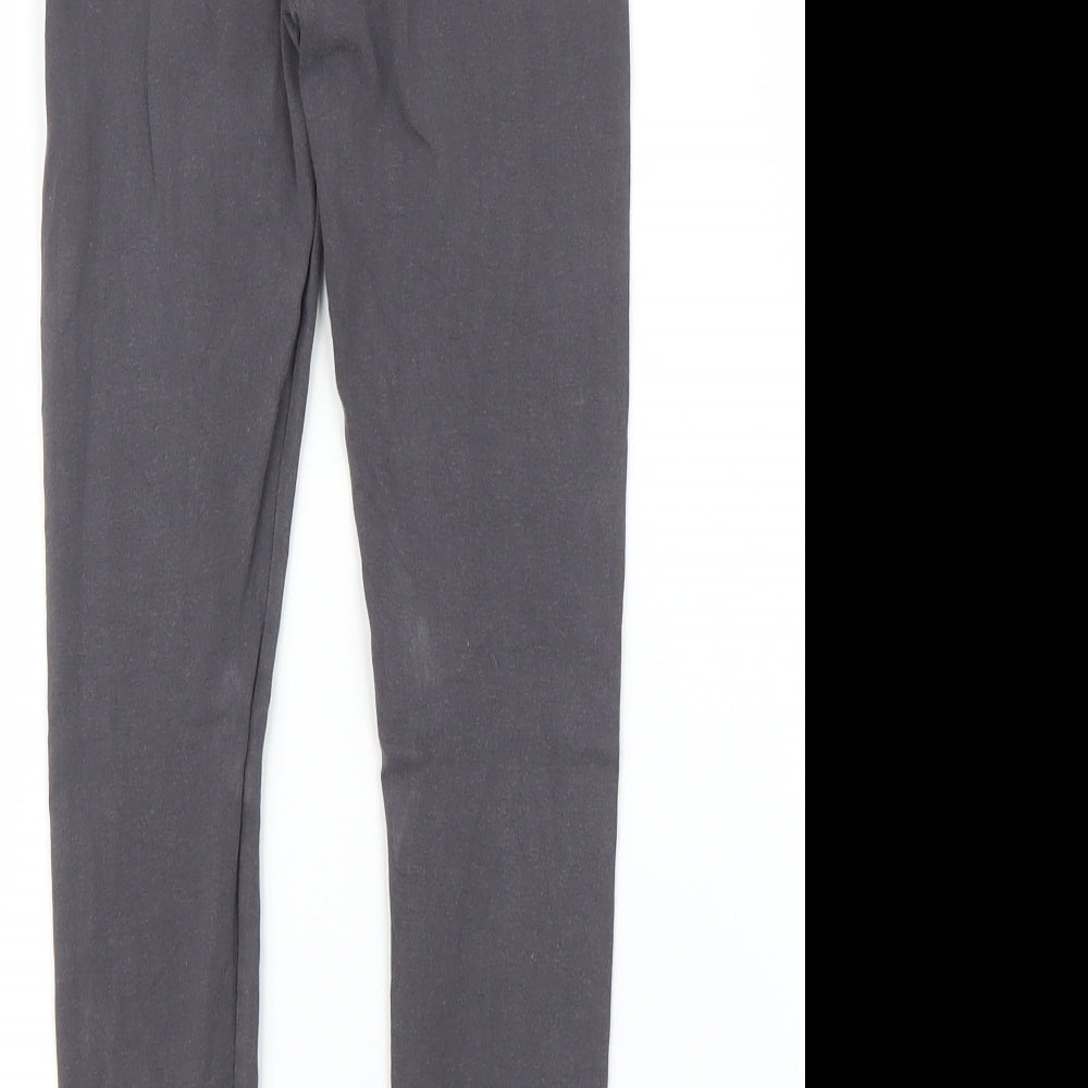 F&F Girls Grey   Carrot Trousers Size 6 Years