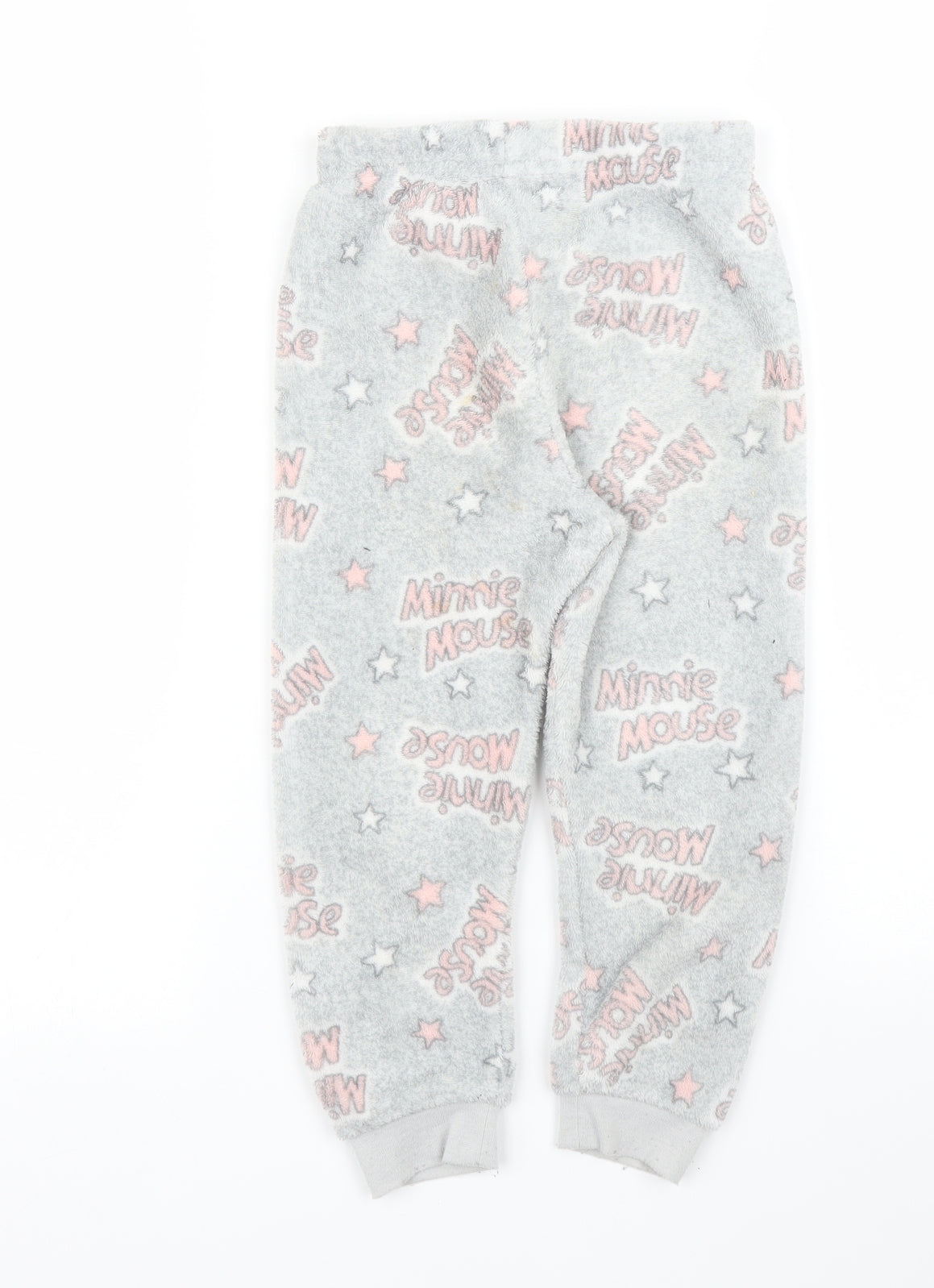 Primark Girls Grey Solid  Capri Pyjama Pants Size 3 Years  - Minnie Mouse