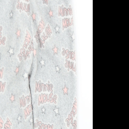 Primark Girls Grey Solid  Capri Pyjama Pants Size 3 Years  - Minnie Mouse
