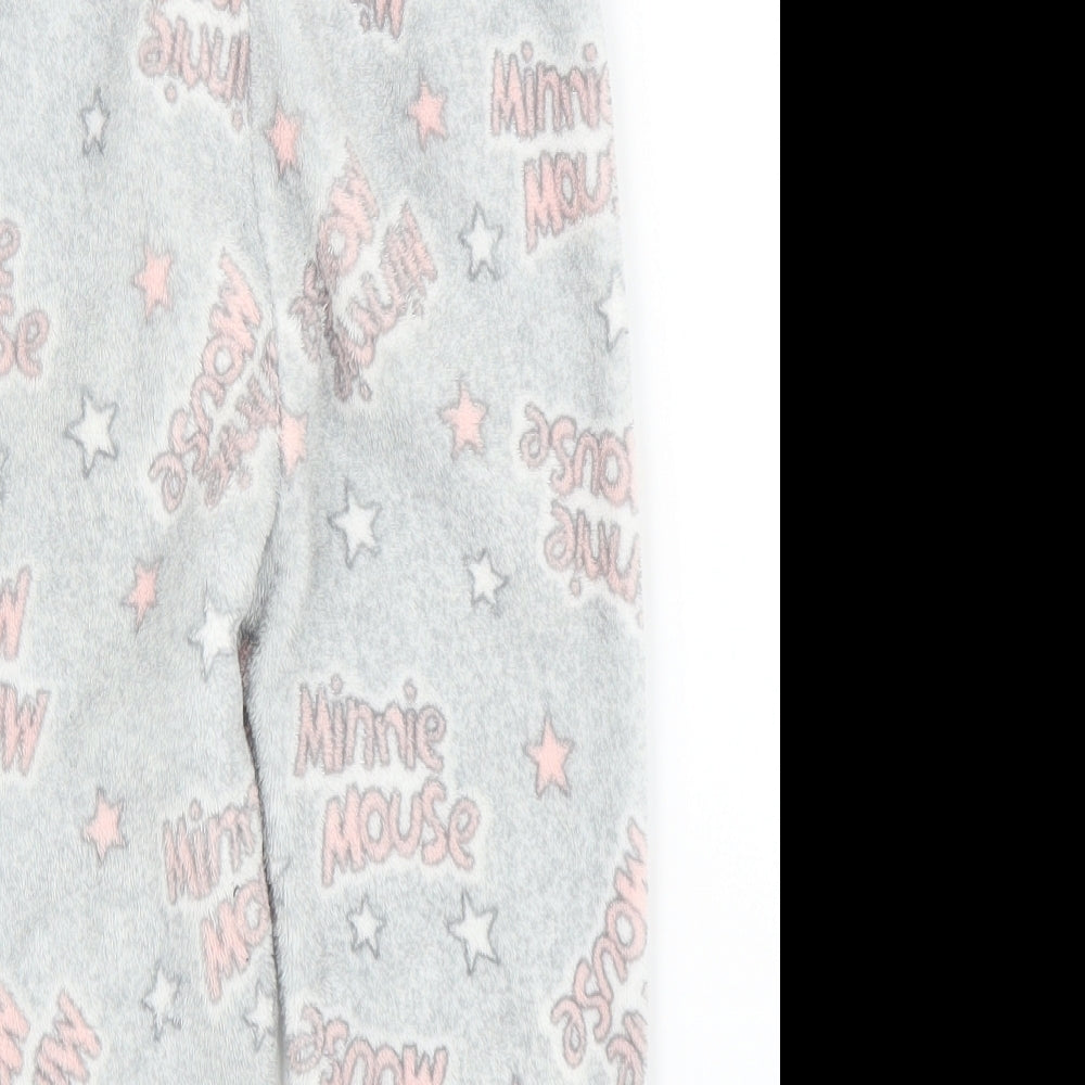 Primark Girls Grey Solid  Capri Pyjama Pants Size 3 Years  - Minnie Mouse