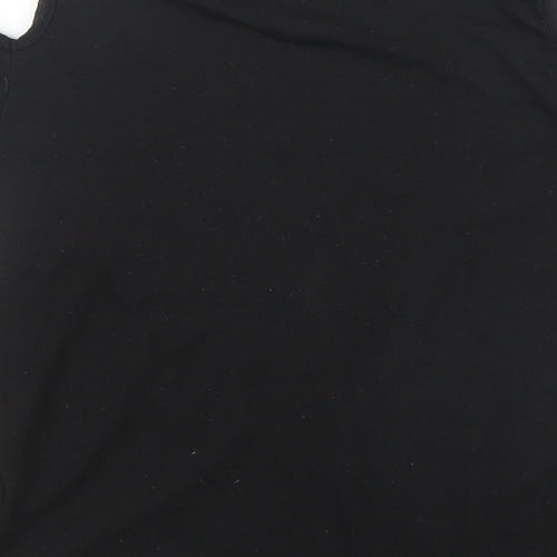 Primark Girls Black   Basic T-Shirt Size 7 Years