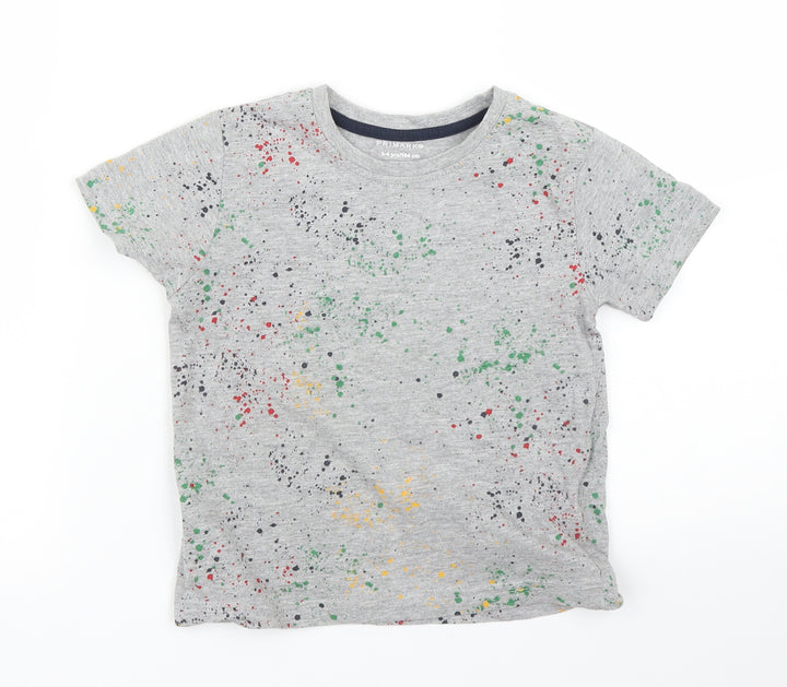 Primark Boys Grey   Basic T-Shirt Size 3 Years