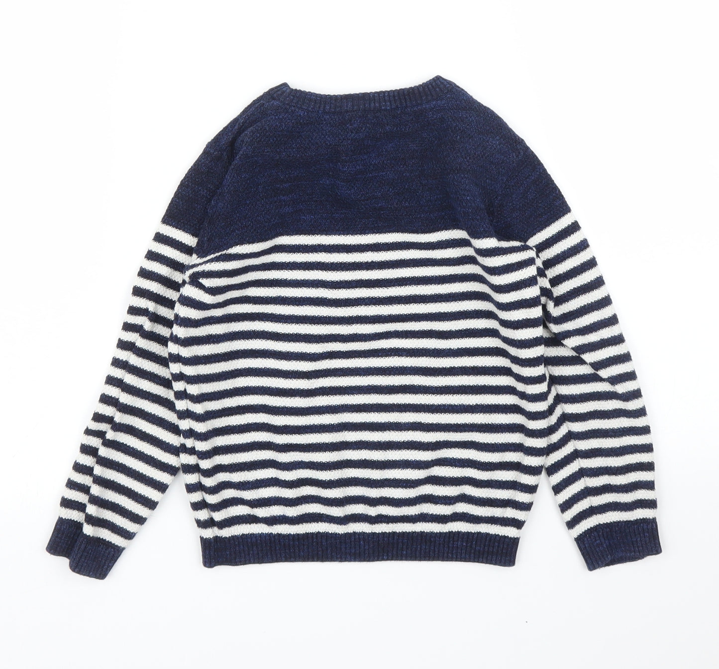 NEXT Boys Blue Striped  Pullover Jumper Size 3 Years
