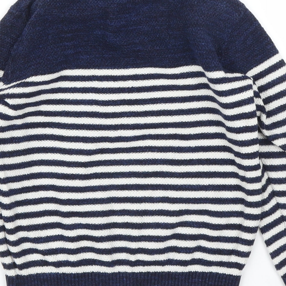 NEXT Boys Blue Striped  Pullover Jumper Size 3 Years