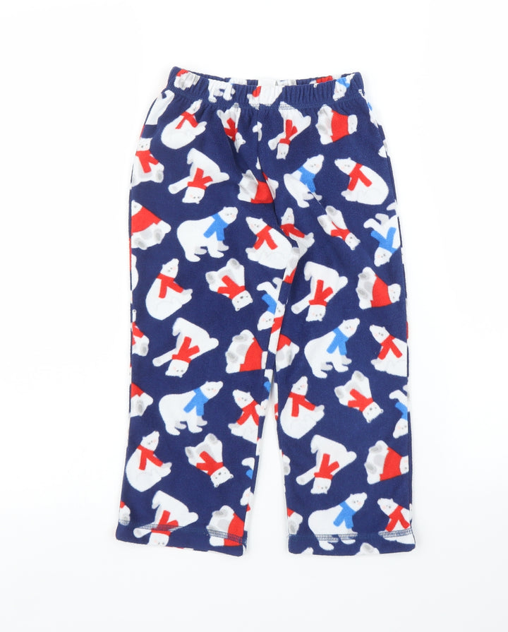 George Girls Blue Solid  Capri Pyjama Pants Size 4 Years