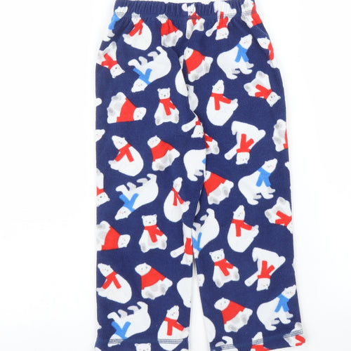 George Girls Blue Solid  Capri Pyjama Pants Size 4 Years