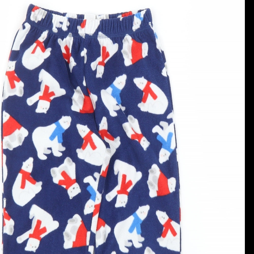 George Girls Blue Solid  Capri Pyjama Pants Size 4 Years