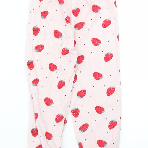 Matalan Girls Pink Solid  Capri Pyjama Pants Size 3 Years