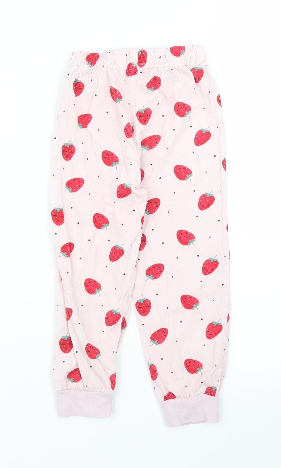 Matalan Girls Pink Solid  Capri Pyjama Pants Size 3 Years