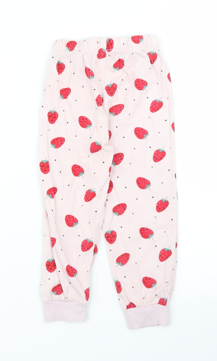 Matalan Girls Pink Solid  Capri Pyjama Pants Size 3 Years