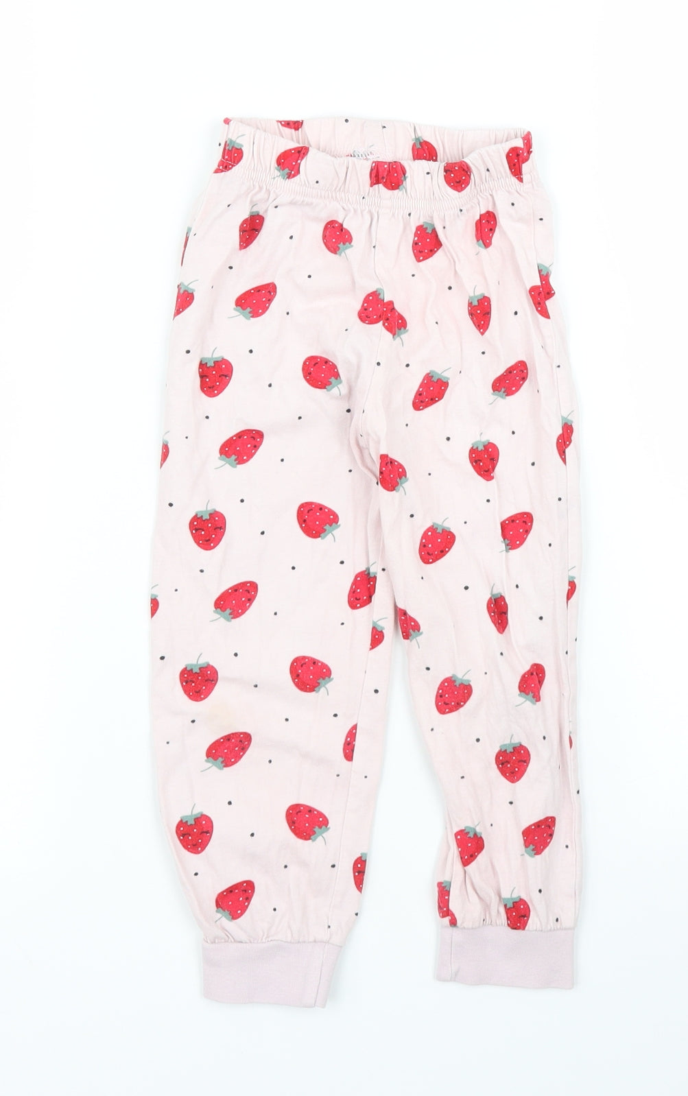 Matalan Girls Pink Solid  Capri Pyjama Pants Size 3 Years