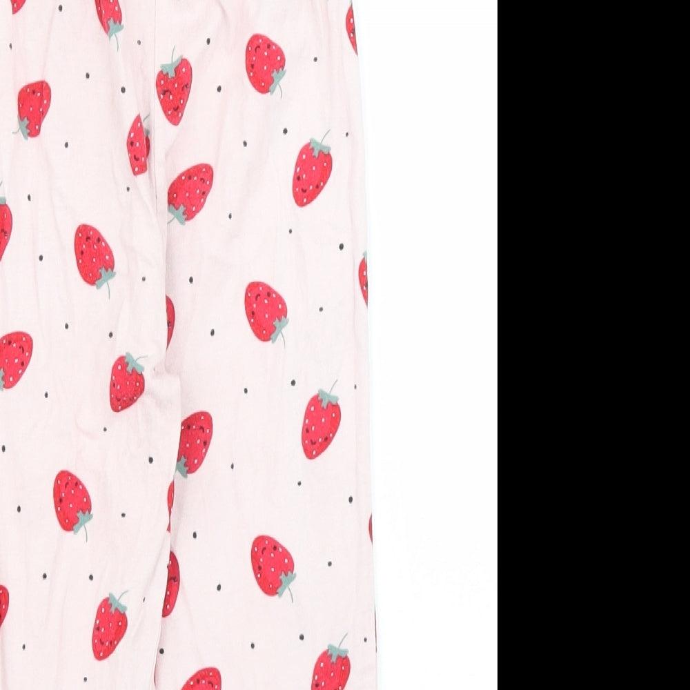Matalan Girls Pink Solid  Capri Pyjama Pants Size 3 Years