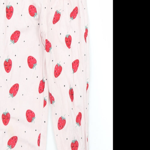 Matalan Girls Pink Solid  Capri Pyjama Pants Size 3 Years