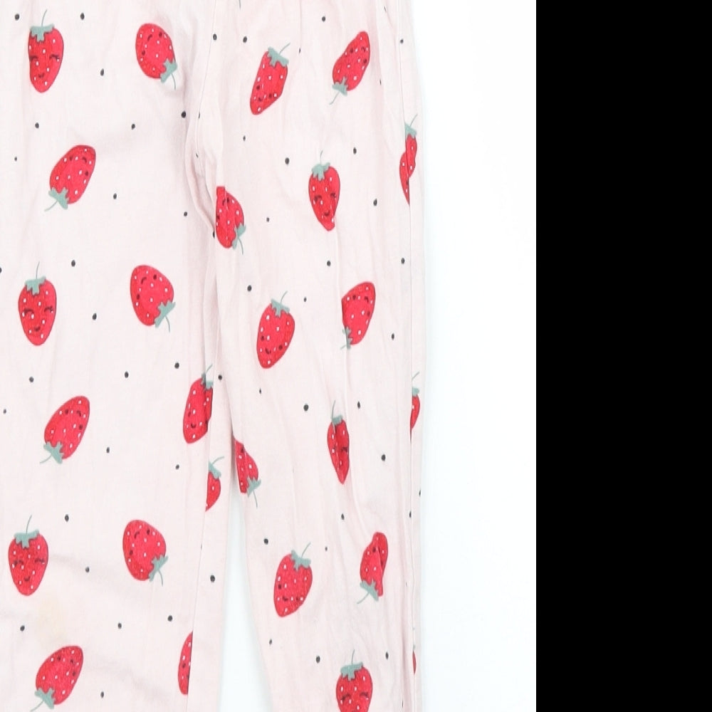 Matalan Girls Pink Solid  Capri Pyjama Pants Size 3 Years