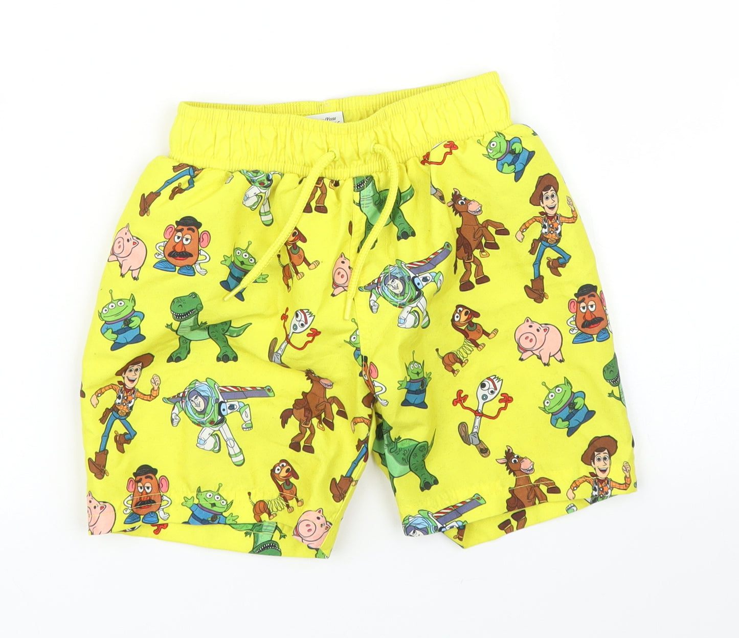 Primark Boys Yellow   Sweat Shorts Size 3 Years - Toy Story