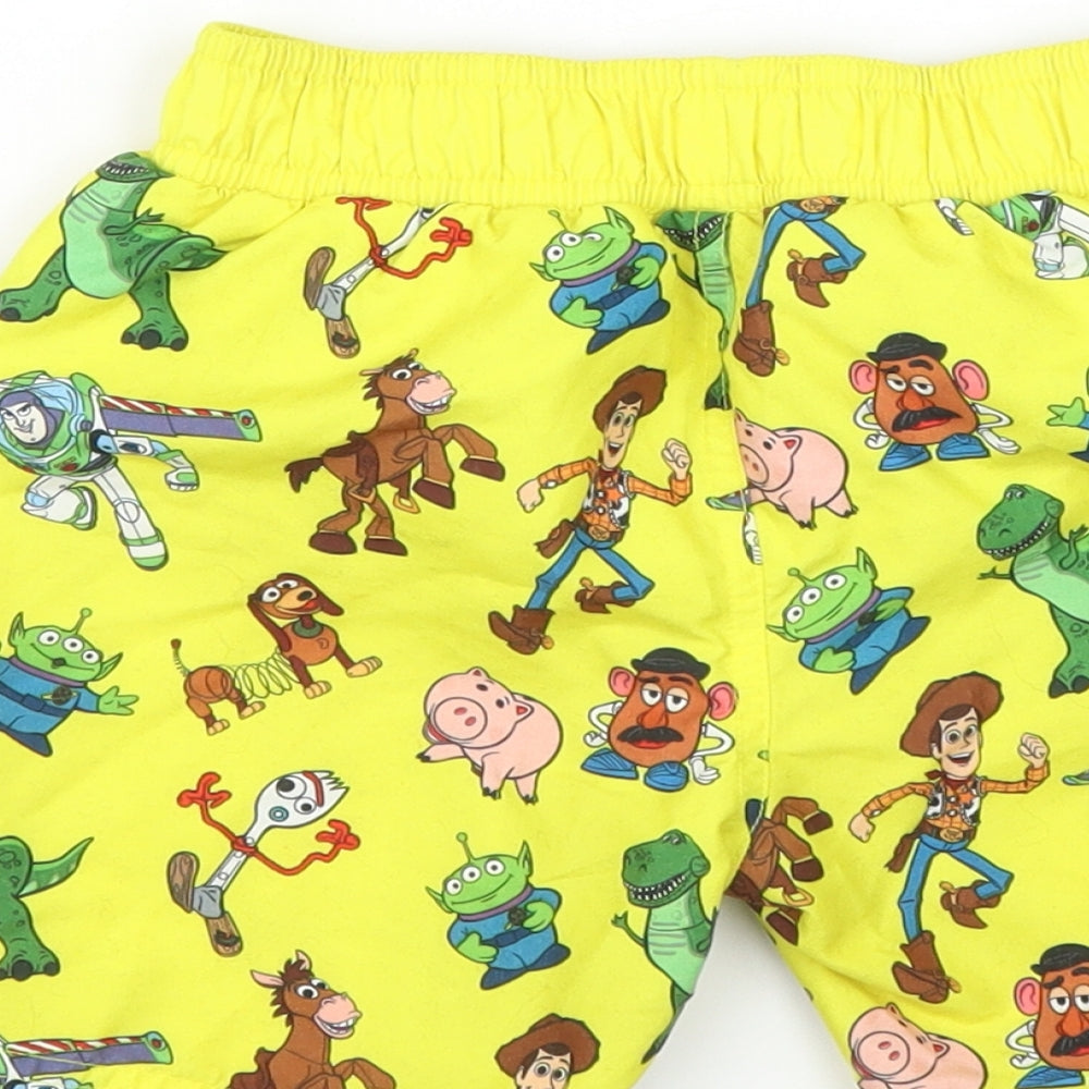Primark Boys Yellow   Sweat Shorts Size 3 Years - Toy Story