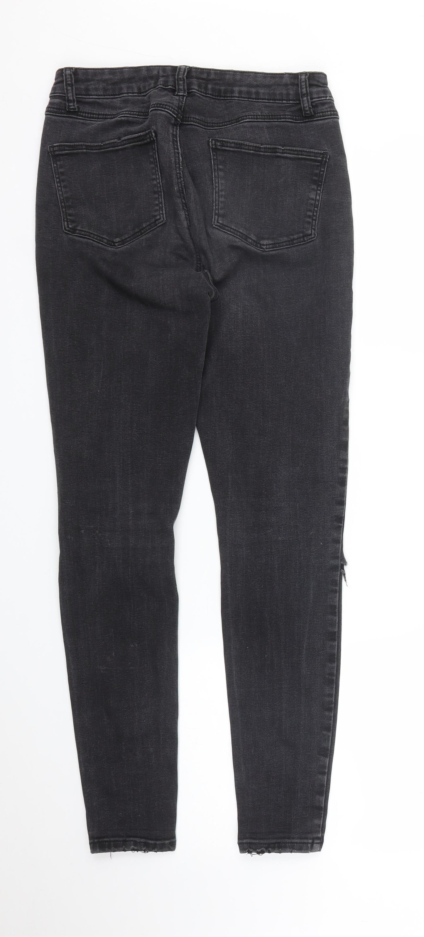 Primark Womens Black  Denim Skinny Jeans Size 8 L27 in