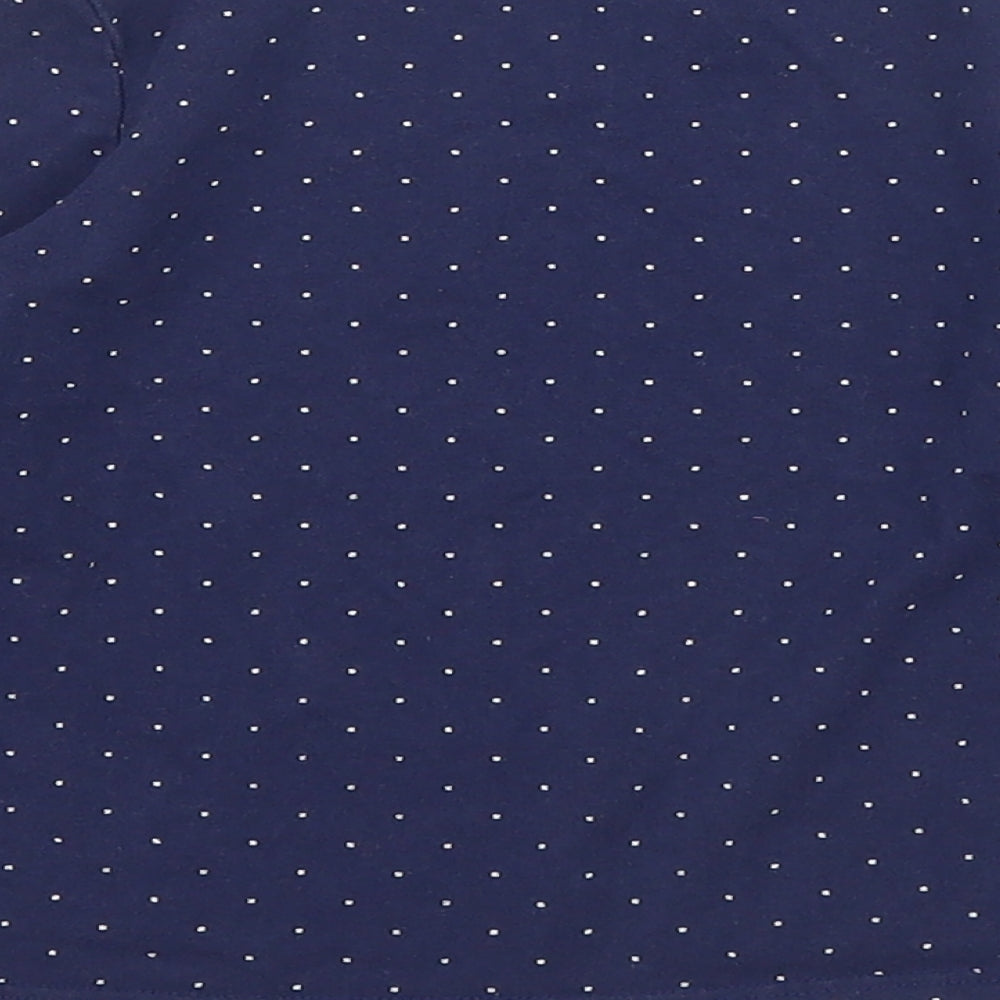 John Lewis Girls Blue Polka Dot  Basic T-Shirt Size 3 Years