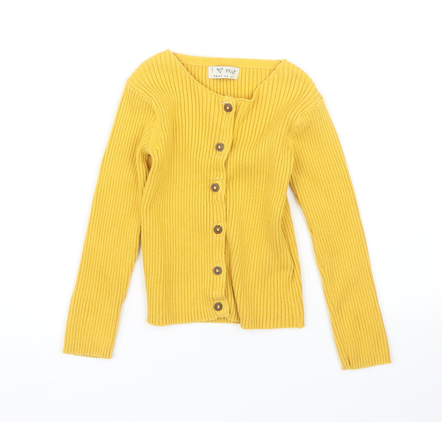 NEXT Girls Yellow   Cardigan Jumper Size 3 Years