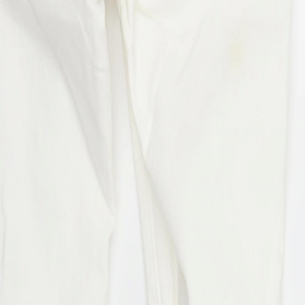 Primark Womens White  Denim Skinny Jeans Size 6 L28 in