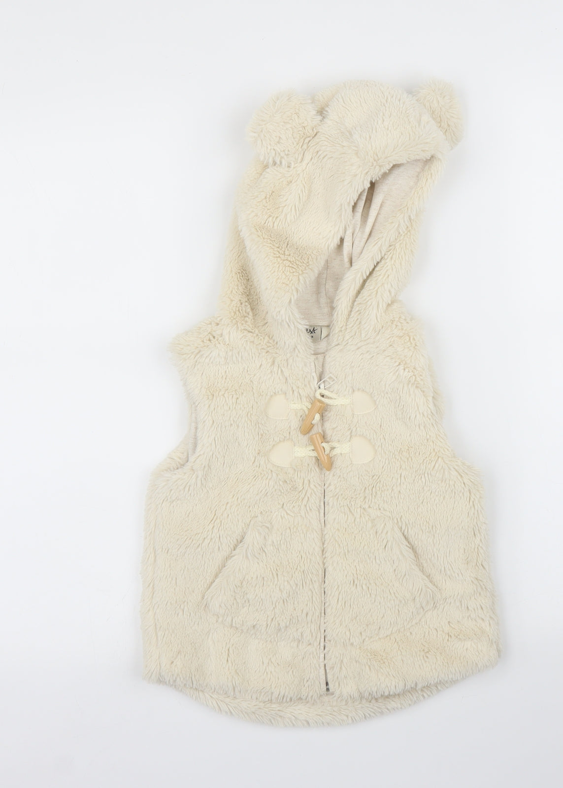 NEXT Girls Beige   Gilet Coatigan Size 3-4 Years