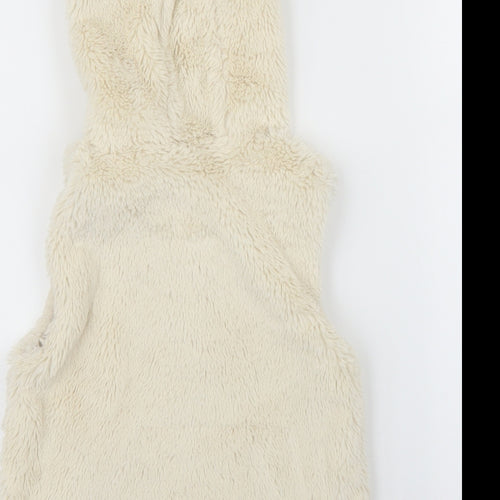 NEXT Girls Beige   Gilet Coatigan Size 3-4 Years