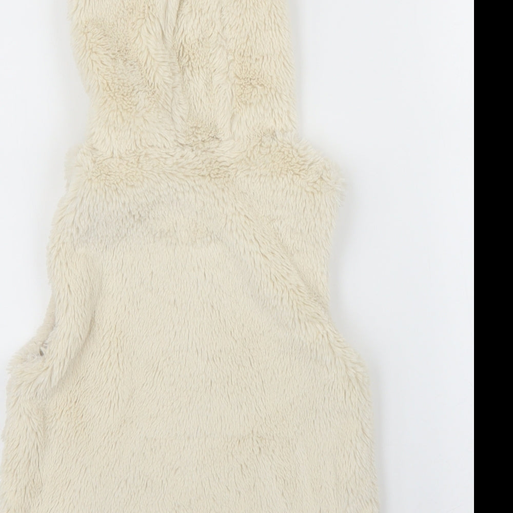 NEXT Girls Beige   Gilet Coatigan Size 3-4 Years