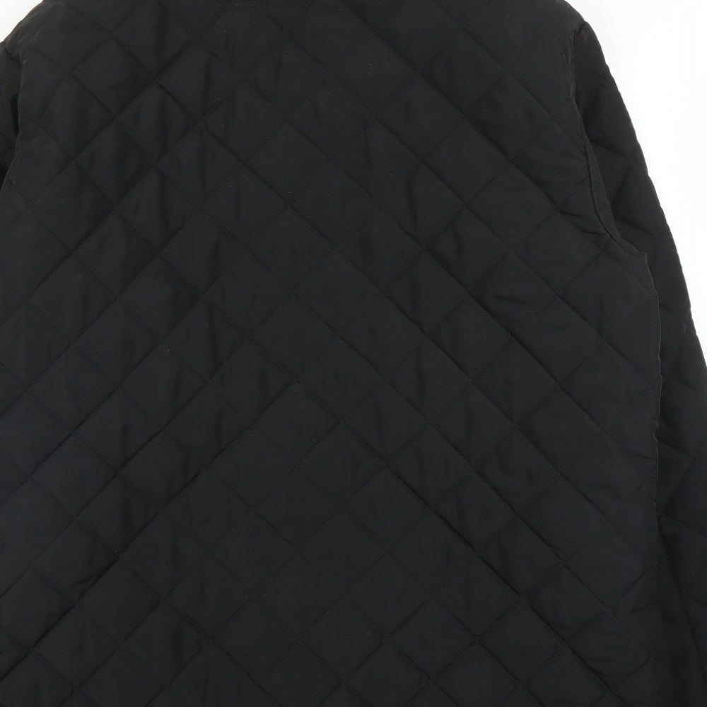 Barbour Mens Black   Quilted Coat Size XL